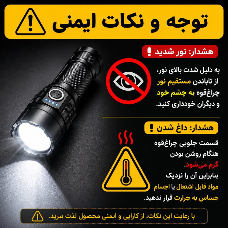 چراغ قوه دستی اسمال سان مدل ZY_2304